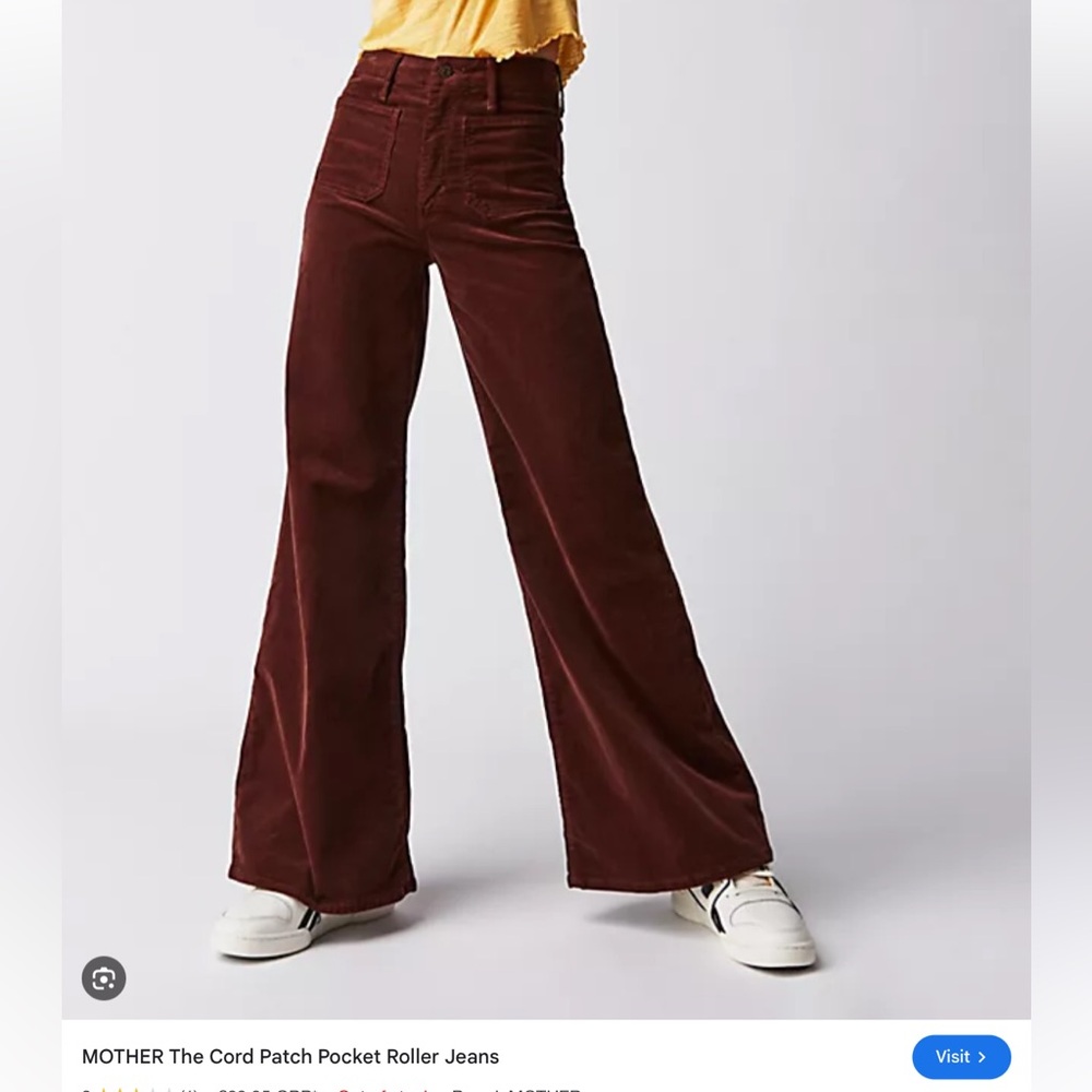 Mother The Cord Patch Pocket Roller jeans - Picture 5 of 5